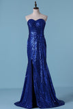 2024 Prom Dresses Mermaid Sweetheart Sequins With PRHJ2CHR