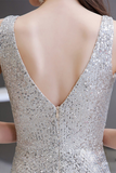 Glitter Sequin V-Neck Prom Evening Jumpsuit