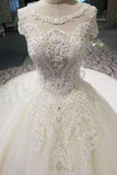 2024 Marvelous Royal Train Wedding Dresses Short Sleeves With Appliques And Sequins PBZ9AGQL