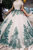 2024 Prom Dress Off The Shoulder Floor Length Beads&Sequins Appliques Lace PH753NB3