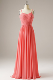 Gorgeous Pleating Long Evening Dress Prom Dress