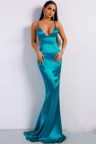 Glitter Blue Mermaid Formal Dress Long Prom Dress