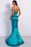 Glitter Blue Mermaid Formal Dress Long Prom Dress