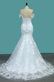 2024 Mermaid Off The Shoulder With Applique Court Train P6FEK789