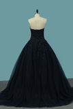 2024 New Arrival Sweetheart Quinceanera Dresses Tulle With Applique PPMQZ6Z2