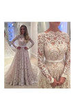 2024 Soft Lace Prom Dresses A-Line Long PEXKC3BK