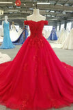 2024 Off The Shoulder Wedding Dresses / Prom Dresses A Line With PPRLKJRN