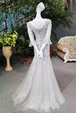 2024 Hot Selling Mermaid Prom Dresses Lace Up Scoop With Beadings PG8EG22Q