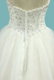 2024 Sweetheart Beaded Bodice Organza Wedding Dresses A PMJA5RX5