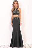 2024 Mermaid Satin Scoop Prom Dresses PE3YGMMF