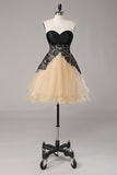 2024 A Line Sweetheart Homecoming Dresses Tulle & Lace Short/Mini PA8BDRHC