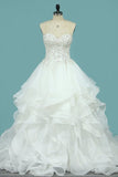 2024 Sweetheart Wedding Dresses A Line Organza PRXXHNLF