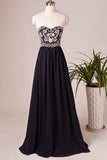 2024 Beaded Bodice Prom Dresses A Line Chiffon Floor PD4A83LT