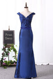 2024 Off The Shoulder Prom Dresses Taffeta Sweep P9GAC7GQ