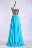 2024 Prom Dresses A Line Sweetheart Floor Length P3MEPD41