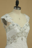 2024 Straps A Line Wedding Dresses With PH6N4S9X