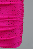 Lace Up Spaghetti Straps Short Homecoming Dress Pink Party Dress