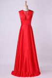 2024 Beautiful V-Neck Prom Dresses A-Line Chiffon PT3G8H6J