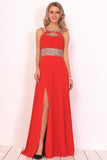 2024 New Arrival Scoop Prom Dresses A Line Chiffon With P1N2XBGS