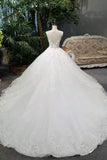 2024 New Arrival Wedding Dresses Lace Up With Appliques PSKY6H7E