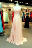 2024 New Arrival Prom Dresses A Line Sweetheart Sweep/Brush Chiffon With P9GNELBG