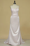 2024 Sweetheart Prom Dresses Mermaid/Trumpet Satin & Lace With PJ41KSDR