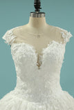 2024 Wedding Dresses Ball Gown Off-The-Shoulder Lace P3CE4FCA