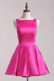 2024 Fuchsia Sexy Back Straps Homecoming Dresses A Line P9JGCBAK