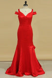 2024 Open Back Evening Dresses Mermaid V P73JYSSJ