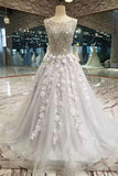 2024 New Arrival Prom Dresses Beaded Bodice A-Line Tulle PFJ16NS9