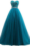 Sweet 16 Tulle Sequin Ball Gown Prom Dresses for Quinceanera