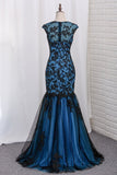 2024 Mermaid Noble Prom Dresses Scoop Floor Length With Trumpet PNM632R9