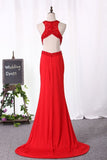 2024 Prom Dresses Mermaid Scoop Open Back Spandex PQYQNBBQ