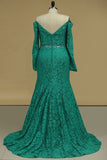 2024 Off The Shoulder Evening Dresses Lace Mermaid PYAJT5MG