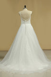 2024 Spaghetti Straps A Line Wedding Dresses P7A15A1X