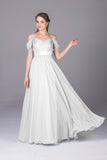 2024 Bridesmaid Dresses Spaghetti Straps Chiffon With Ruffles Floor PETT7XEG