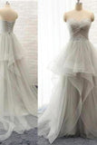 2024 New Arrival Prom Dresses A-Line Sweetheart Lace Up Back With Belt PZATSDZ8