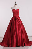 2024 Prom Dresses Sweetheart Satin PBSYKKZT