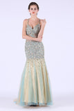 2024 Prom Dresses Mermaid Spaghetti Straps With P21Y1AEG