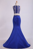 2024 Two Pieces Mermaid Scoop Prom Dresses P3287EZ7