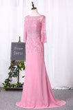 2024 Mermaid Mother Of The Bride Dresses Chiffon Scoop PKZAFKTY