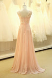 2024 Prom Dresses A Line Scoop Chiffon With Applique And Sash PFHKN1SP