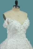 2024 Gorgeous Wedding Dresses A Line Tulle Off The Shoulder With Applique P5EX3RGS