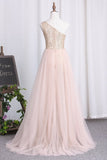 2024 One Shoulder Tulle & Sequin With P629M35T