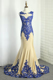 2024 Scoop Spandex Prom Dresses Mermaid With P3679NPT