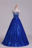 2024 New Arrival Prom Gown Embellished With Beads&Sequince Tulle Sweetheart Floor PY2G6GJ2