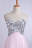 2024 Homecoming Dresses A Line Sweetheart With Beads&Sequins PZ3DS7JY