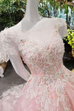 2024 New Arrival Scoop Neckline A-Line Summer Pink Asymmetrical Prom Dresses Lace Up PDK6S8SY