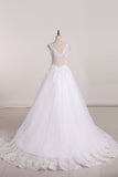 2024 Hot Wedding Dresses Off The Shoulder Ball Gown Tulle PBPSS2HA