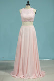 2024 Prom Dresses Scoop Two-Piece A Line PXK8D768